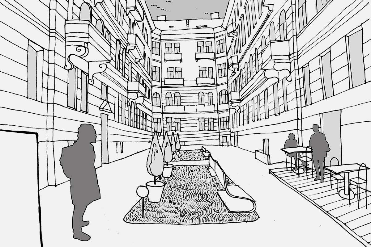 [:en]Urban parterre / Stefanikova Street[:sk]Parter vo dvore / Štefánikova ulica[:]